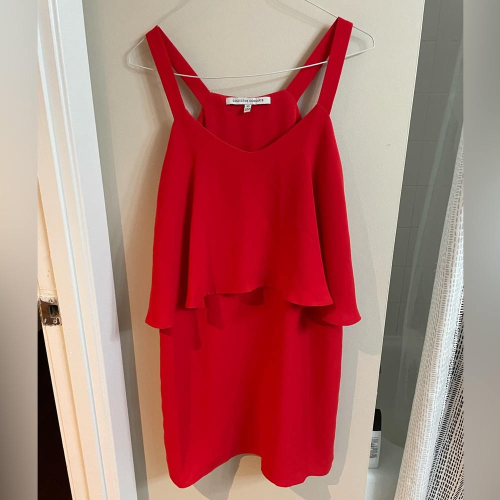 Beautiful red dress for special event - work, rehearsal dinner, cocktail party!